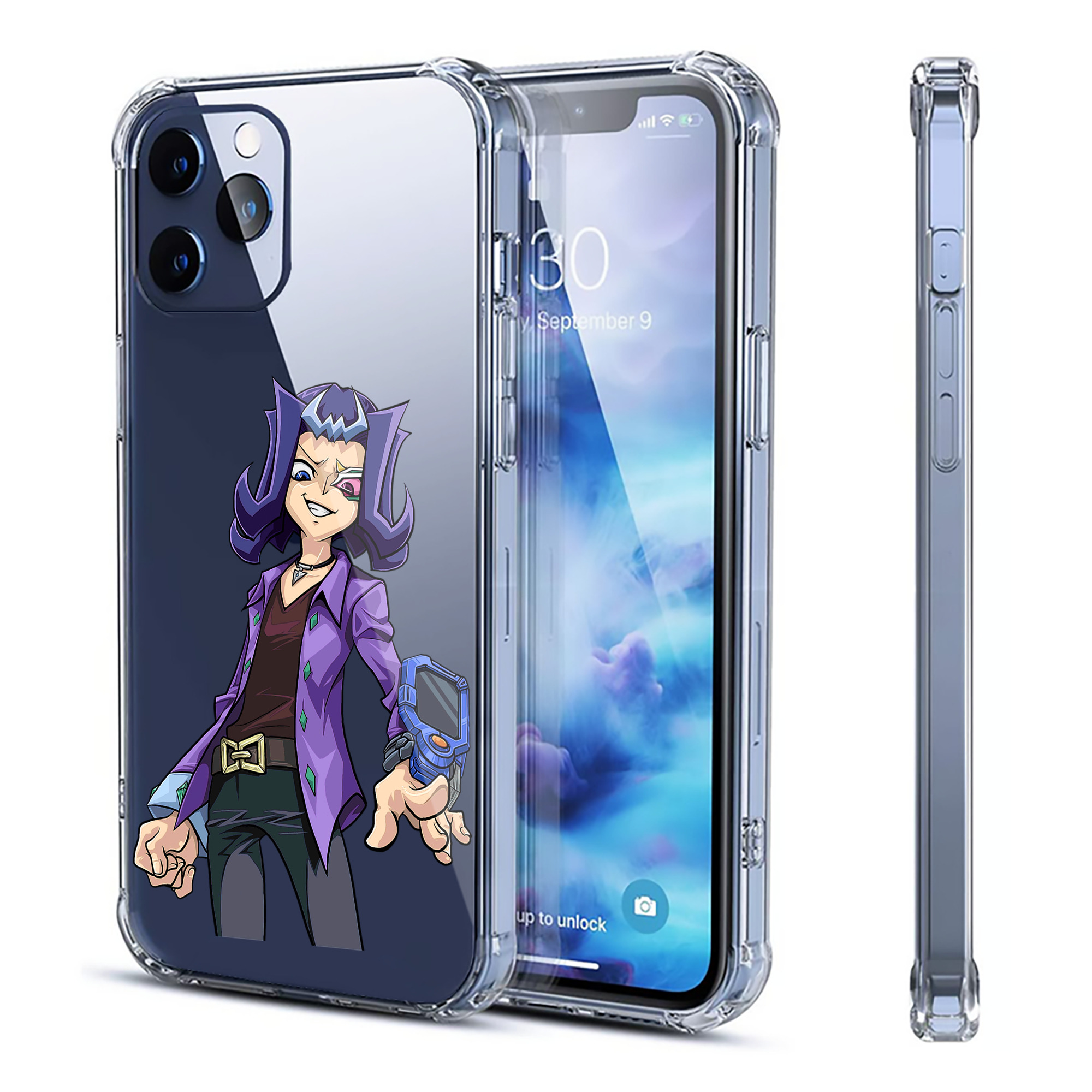 （画像用） 遊☆戯☆王 Yu-Gi-Oh! 【iPhone 12シリーズ対応】透明スマホケース（クリアソフトケース）
